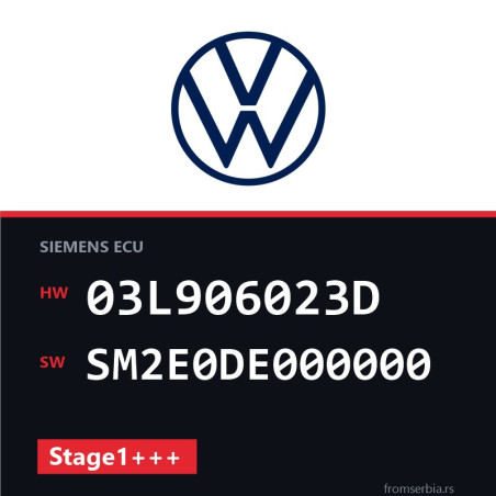 VW Polo 03L906023D SM2E0DE000000 Stage1+++ tuning file