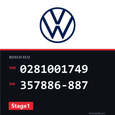 VW Polo 0281001749 357886-887 Stage1 tuning file