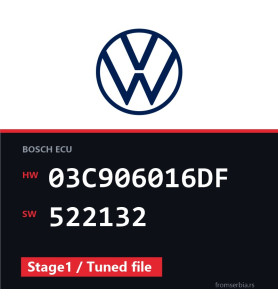 VW Scirocco 03C906016DF 522132 Stage1 / Tuned file tuning file