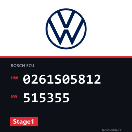 VW Scirocco 0261S05812 515355 Stage1 tuning file