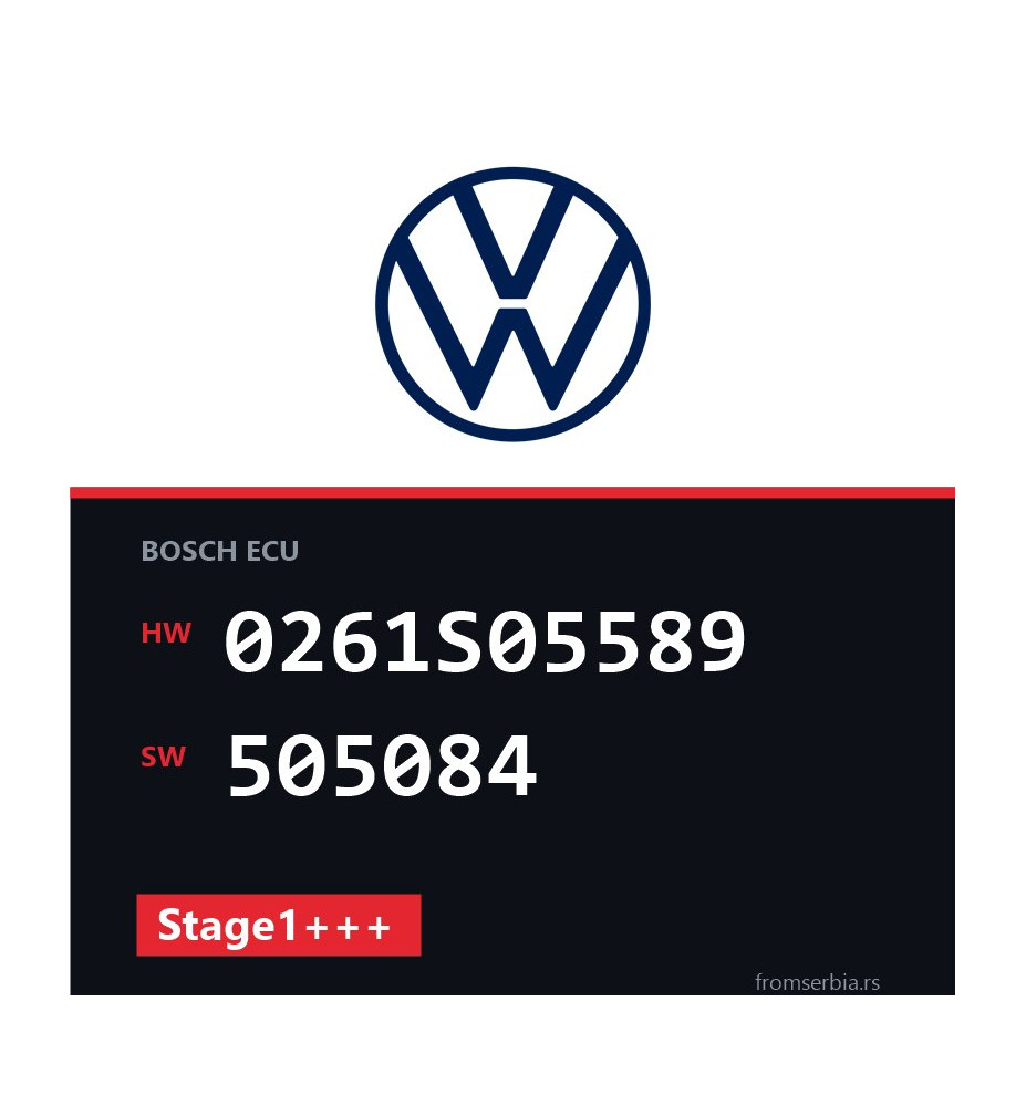 VW Scirocco 0261S05589 505084 Stage1+++ tuning file