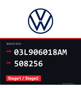VW Scirocco 03L906018AM 508256 Stage1 / Stage2 tuning file