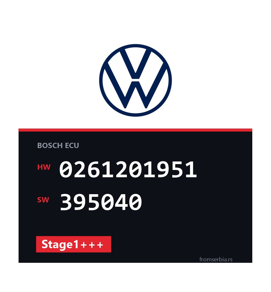 VW Scirocco 0261201951 395040 Stage1+++ tuning file