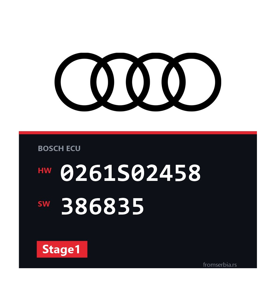 Audi A4 0261S02458 386835 Stage1 tuning file