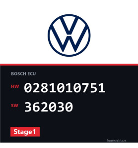 VW Sharan 0281010751 362030 Stage1 tuning file