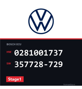 VW Sharan 0281001737 357728-729 Stage1 tuning file