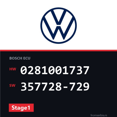 VW Sharan 0281001737 357728-729 Stage1 tuning file