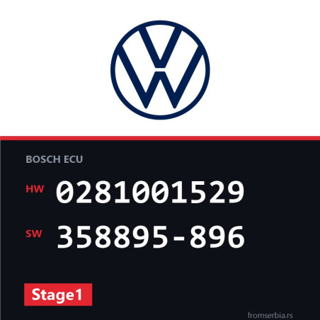 VW Sharan 0281001529 358895-896 Stage1 tuning file
