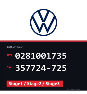 VW Sharan 0281001735 357724-725 Stage1 / Stage2 / Stage3 tuning file