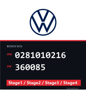VW 0281010216 360085 Stage1 / Stage2 / Stage3 / Stage4 file