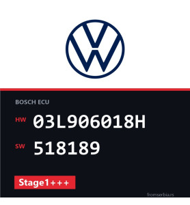 VW Sharan 03L906018H 518189 Stage1+++ tuning file