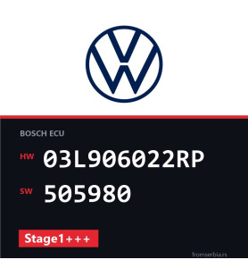 VW Sharan 03L906022RP 505980 Stage1+++ tuning file