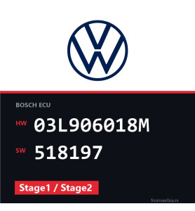VW Sharan 03L906018M 518197 Stage1 / Stage2 tuning file