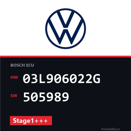 VW Sharan 03L906022G 505989 Stage1+++ tuning file