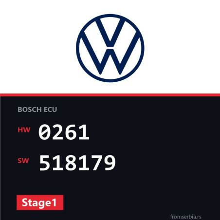 VW Sharan 0261 518179 Stage1 tuning file