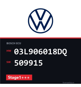 VW Sharan 03L906018DQ 509915 Stage1+++ tuning file