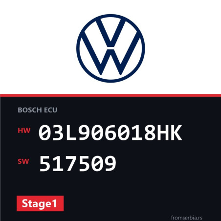 VW Sharan 03L906018HK 517509 Stage1 tuning file