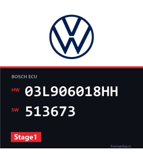 VW Sharan 03L906018HH 513673 Stage1 tuning file