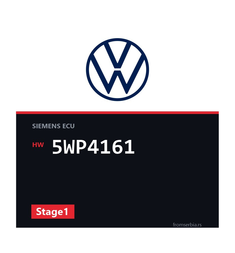 VW Sharan 5WP4161 Stage1 tuning file