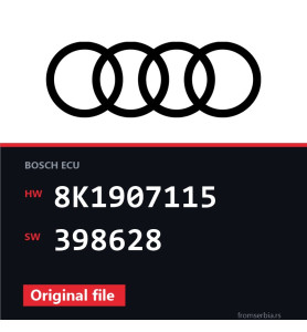 Audi A4 8K1907115 398628 original ECU file