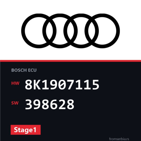 Audi A4 8K1907115 398628 Stage1 tuning file