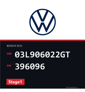 VW Tiguan 03L906022GT 396096 Stage1 tuning file