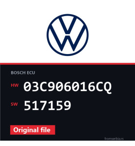 VW Tiguan 03C906016CQ 517159 original ECU file