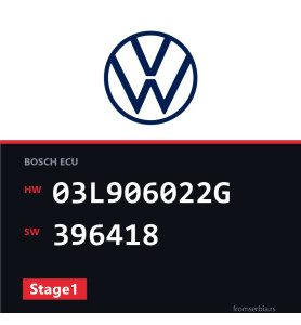VW Tiguan 03L906022G 396418 Stage1 tuning file