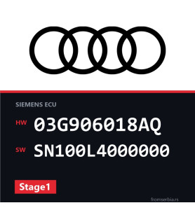 Audi A4 03G906018AQ SN100L4000000 Stage1 tuning file