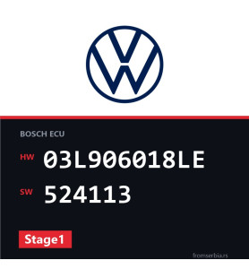 VW Tiguan 03L906018LE 524113 Stage1 tuning file