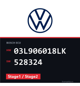 VW Tiguan 03L906018LK 528324 Stage1 / Stage2 tuning file