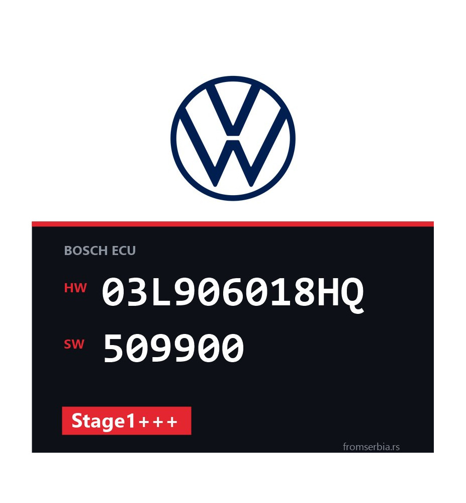 VW Tiguan 03L906018HQ 509900 Stage1+++ tuning file