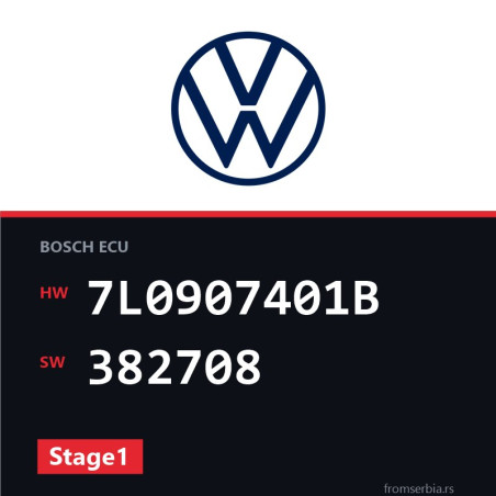 VW Touareg 7L0907401B 382708 Stage1 tuning file