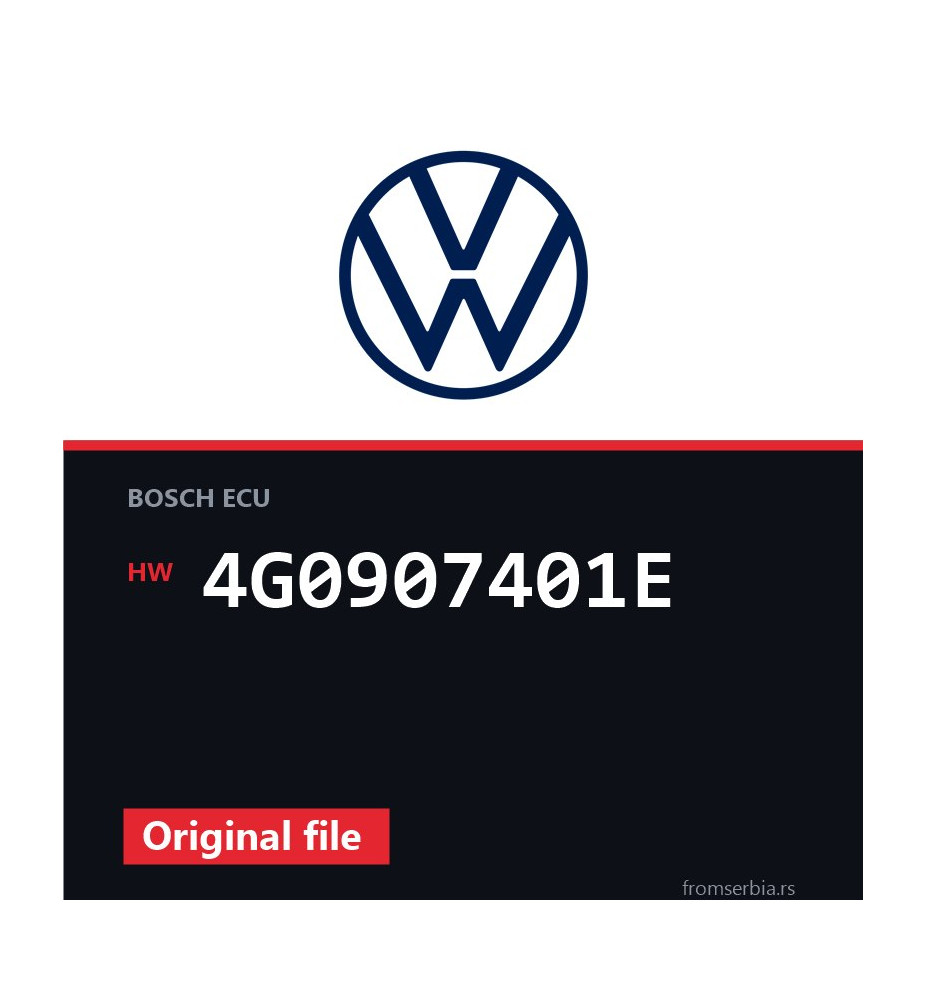 VW Touareg 4G0907401E original ECU file