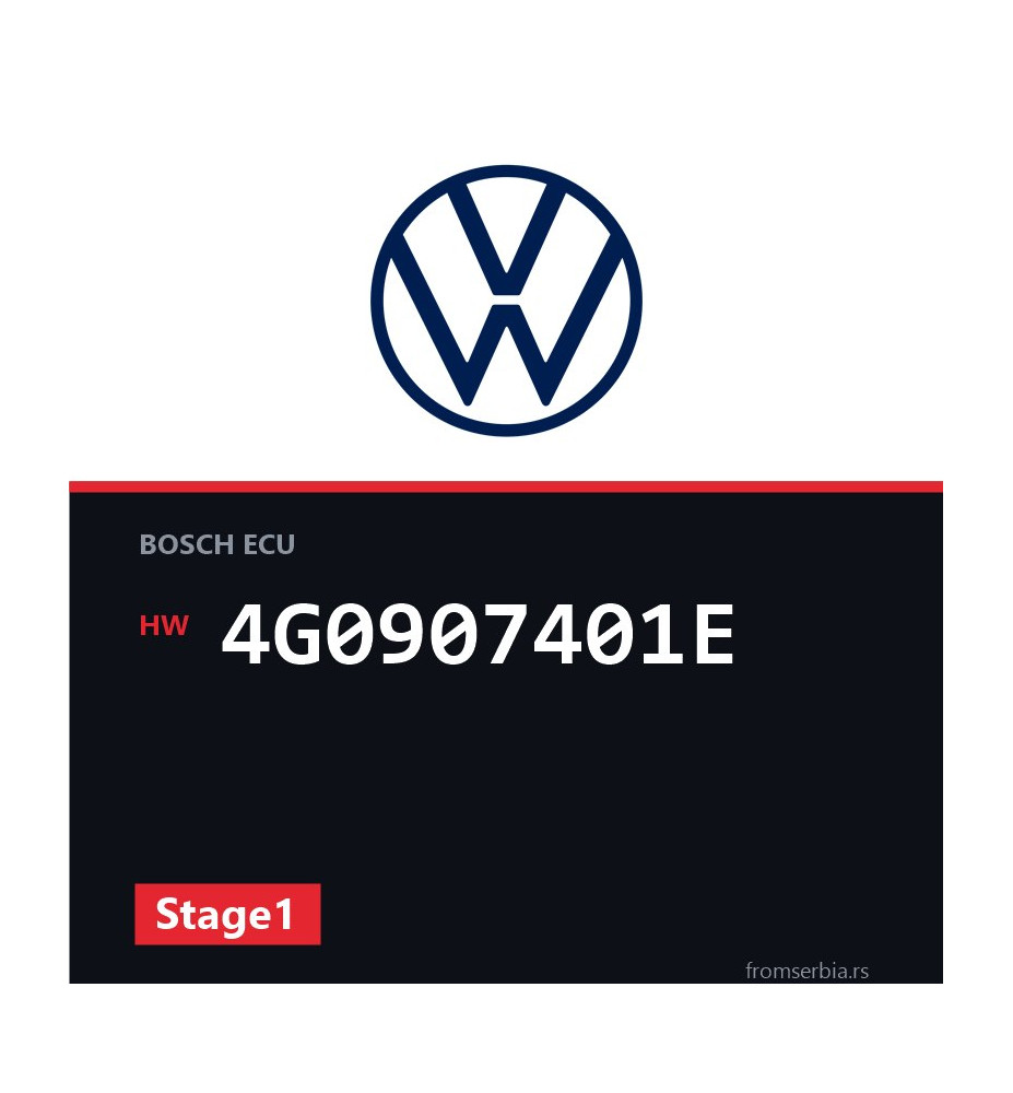 VW Touareg 4G0907401E Stage1 tuning file