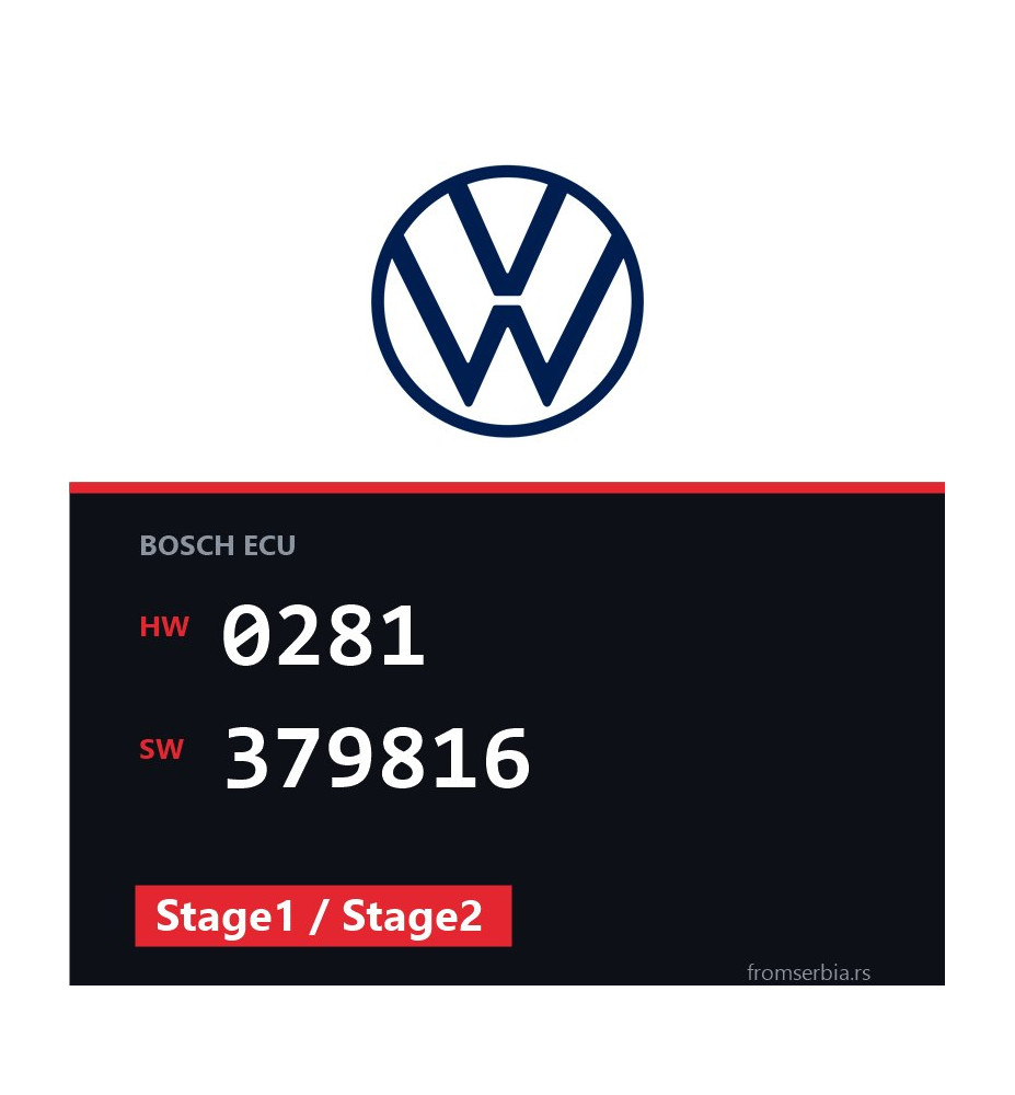 VW Touareg 0281 379816 Stage1 / Stage2 tuning file