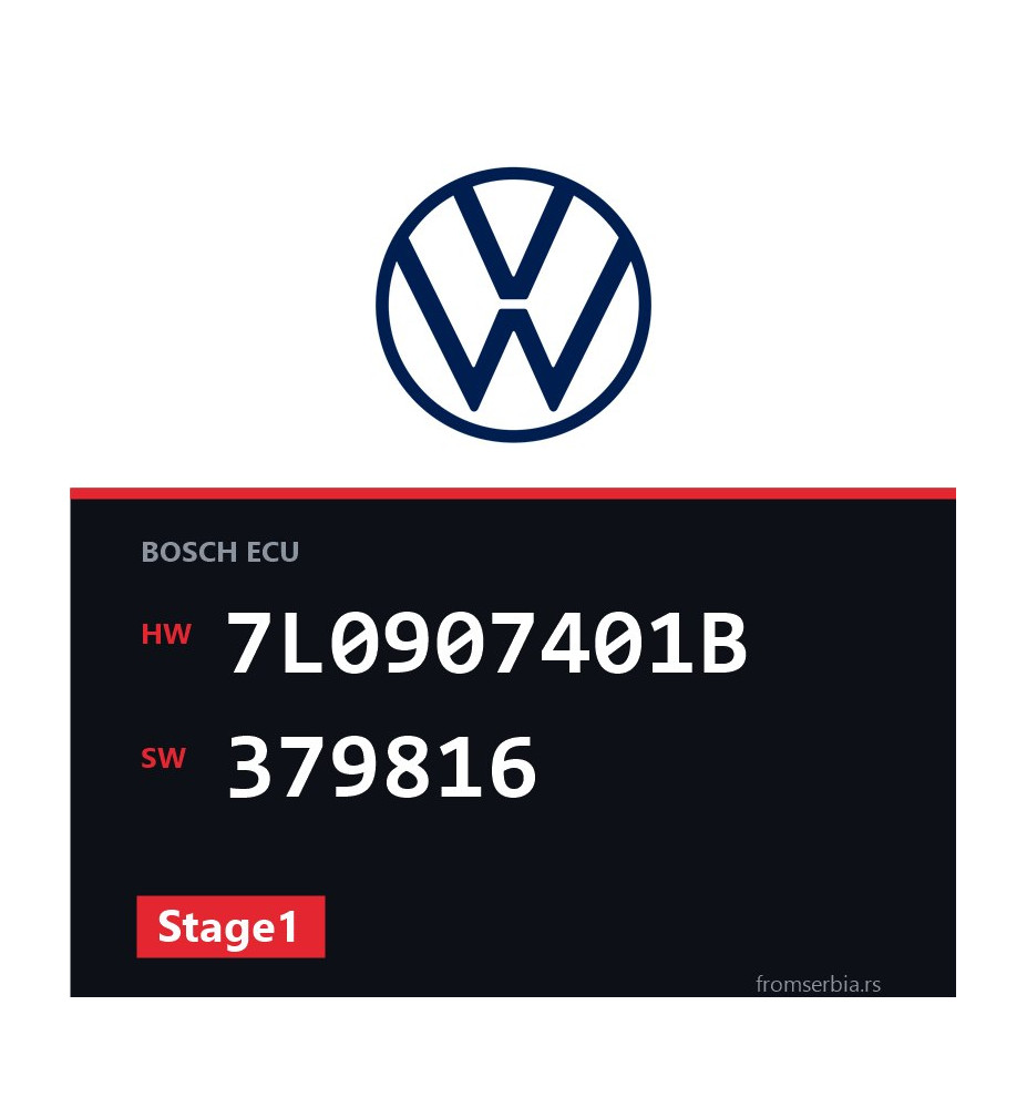 VW Touareg 7L0907401B 379816 Stage1 tuning file