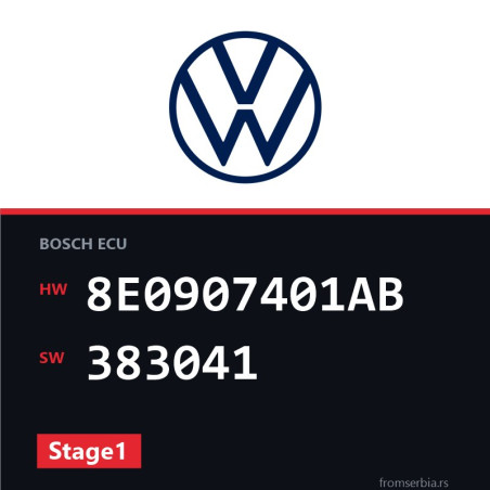 VW Touareg 8E0907401AB 383041 Stage1 tuning file