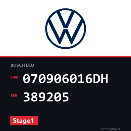 VW Touareg 070906016DH 389205 Stage1 tuning file