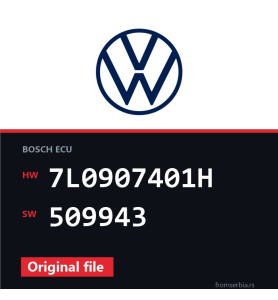 VW Touareg 7L0907401H 509943 original ECU file