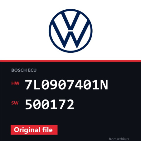 VW Touareg 7L0907401N 500172 original ECU file
