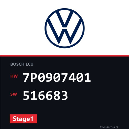 VW Touareg 7P0907401 516683 Stage1 tuning file