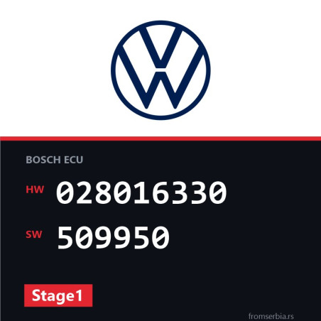 VW Touareg 028016330 509950 Stage1 tuning file