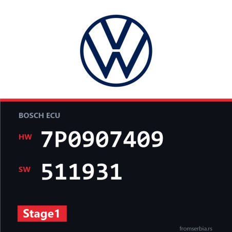 VW Touareg 7P0907409 511931 Stage1 tuning file
