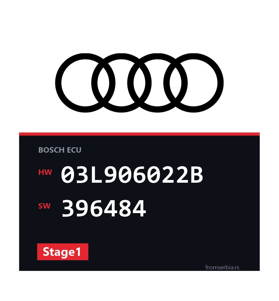 Audi A4 03L906022B 396484 Stage1 tuning file