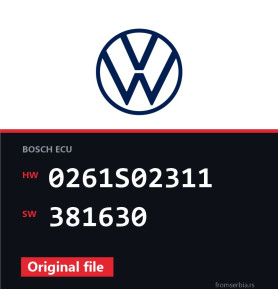 VW Touran 0261S02311 381630 original ECU file