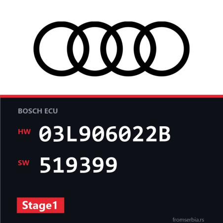 Audi A4 03L906022B 519399 Stage1 tuning file