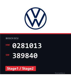 VW Touran 0281013 389840 Stage1 / Stage2 tuning file