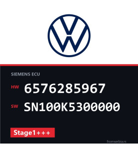 VW Touran 6576285967 SN100K5300000 Stage1+++ tuning file