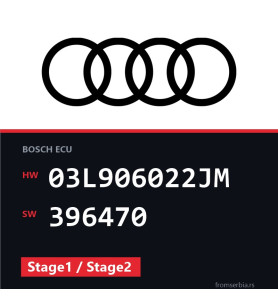 Audi A4 03L906022JM 396470 Stage1 / Stage2 tuning file